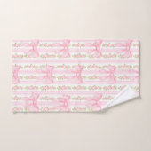 Roze boog badhanddoek, coquette badkamer decor bad handdoek (Handdoek)