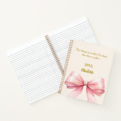 Roze boog beige crème inspirerend quote notitieboek (Binnen)