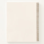 Roze boog beige crème inspirerend quote notitieboek (Achterkant)