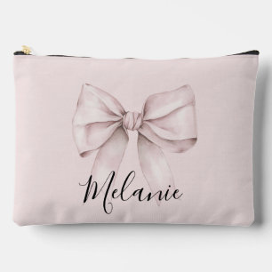 Roze boog coquette Persoonlijke naam bruidsmeisje Etui