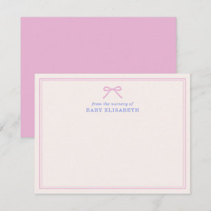 Roze boog, dubbel lijst, van de kwekerij van, kaart