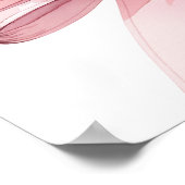 Roze boog elegante verjaardagsfeestje welkom poster (Hoek)