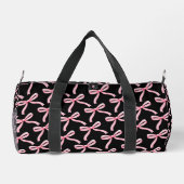 Roze Boog en Blok Monogram Dans Duffel Bag Plunjezak (Achterkant)