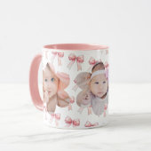 Roze boog foto kinderen mok (Voorkant links)