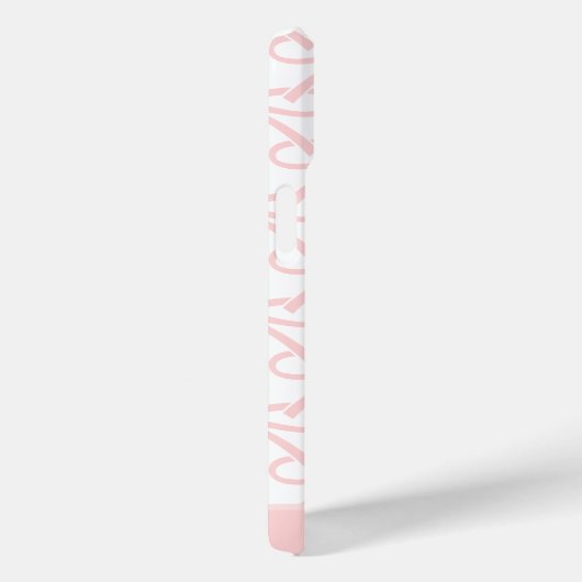  roze boog gepersonaliseerde naam roze Case-Mate iPhone case (Achterkant / Rechts)