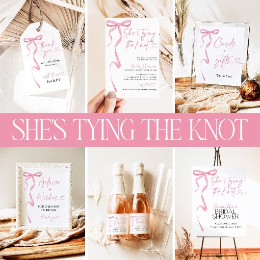 Roze boog gevouwen dank u kaart