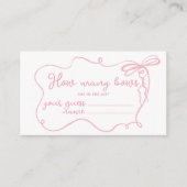 Roze boog golvend Hoeveel bogen in de pot Informatiekaartje (Voorkant)