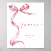 Roze boog gunstteken poster (Voorkant)