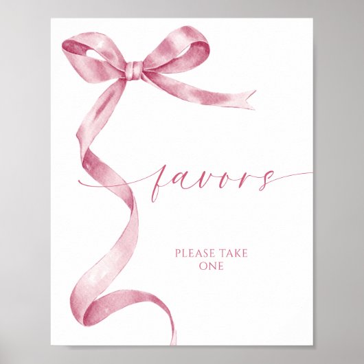 Roze boog gunstteken poster (Voorkant)