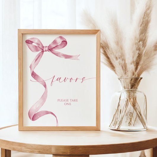 Roze boog gunstteken poster