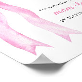 Roze boog - Help de drukke moeder-to-be geadressee Poster (Hoek)