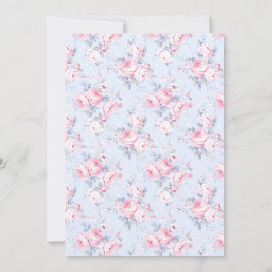 Roze boog Het is een meisje Baby shower Kaart (Achterkant)