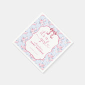 Roze boog Het is een meisje Baby shower Servet (Hoek)