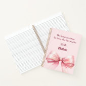 Roze boog inspirerend quote notitieboek (Binnen)