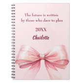Roze boog inspirerend quote notitieboek (Voorkant)