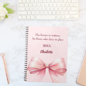 Roze boog inspirerend quote notitieboek