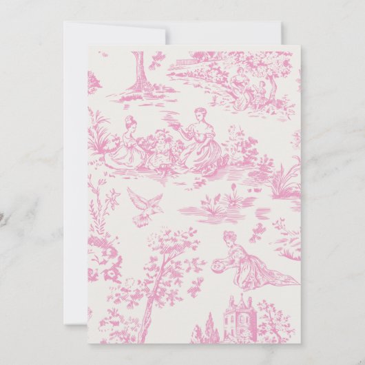 Roze boog is ze niet oeverful meisje 1e verjaardag kaart (Achterkant)