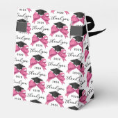 Roze Boog Jaar Afstuderen Dank u Bedankdoosjes (Achterkant)