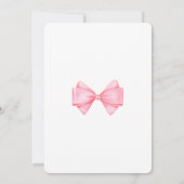 Roze boog Modern Baby shower Dank u kaart (Achterkant)