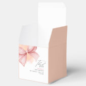 Roze boog Modern Elegant Baby shower Bedankdoosjes (Geopend)