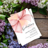 Roze boog Modern Galentine's Day Party uitnodiging