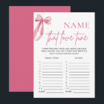 Roze boog naam die liefde tune Vrijgezellenfeest s Kaart<br><div class="desc">Test de kennis van je gasten over romantische muziek met onze leuke Name That Love Tune Vrijgezellenfeest Game. Gasten zullen genieten van het raden van de titels van beroemde liefdesliedjes, het aanwakkeren van lachen en vriendelijke concurrentie. Met zijn charmante roze boog ontwerp, dit spel voegt een heerlijke touch aan uw...</div>