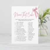 Roze boog naam die taart Vrijgezellenfeest spel Kaart (Staand voorkant)