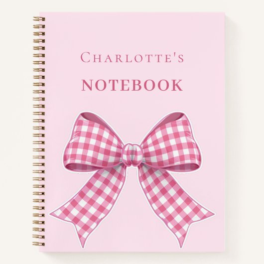 Roze boog notitieboek (Voorkant)