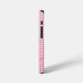roze boog op gingham Hoesje-Mate iPhone case Hoesje (Linkerkant)