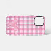 roze boog op gingham Hoesje-Mate iPhone case Hoesje (Achterkant horizontaal)