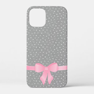 roze boog op grijze en witte Hoesje-Mate iPhone dr Case-Mate iPhone Case