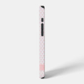 roze boog op het hartritme iPhone hoesje (Linkerkant)