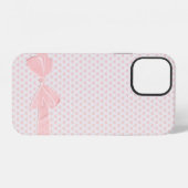 roze boog op het hartritme iPhone hoesje (Achterkant horizontaal)