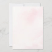 Roze boog op wolk negen Baby shower Kaart (Achterkant)