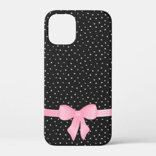 roze boog op zwart-wit Hoesje-Mate iPhone draagtas Case-Mate iPhone Case