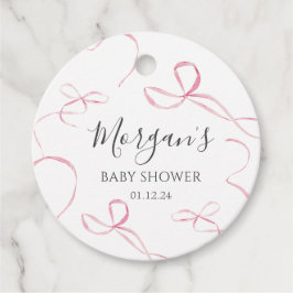 Roze boog Papieren Borden, boog thema decoraties Bedankjes Labels