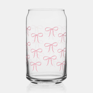 Roze boog patroon blikvorm glas