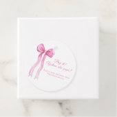 Roze boog - Pop het als ze poppen Bedankjes Labels (In situ)