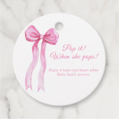 Roze boog - Pop het als ze poppen Bedankjes Labels (Voorkant)