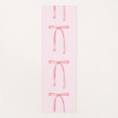 Roze boog preppy girly grandmillenial yogamat (Voorkant)