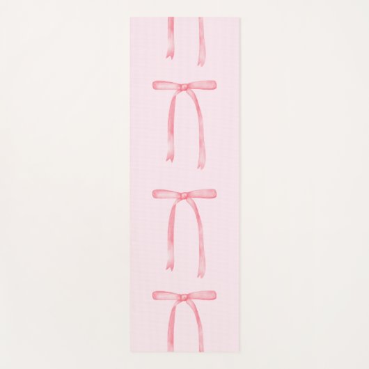 Roze boog preppy girly grandmillenial yogamat (Voorkant)