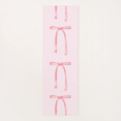 Roze boog preppy girly grandmillenial yogamat (Achterkant)