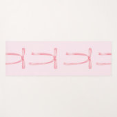 Roze boog preppy girly grandmillenial yogamat (Voorkant (horizontaal))