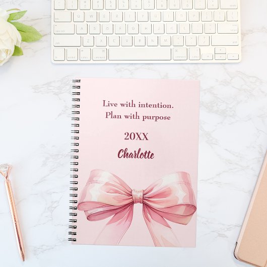 Roze boog quote notitieboek