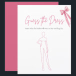 Roze boog raden de jurk Vrijgezellenfeest spel<br><div class="desc">Breng lachen en plezier aan je vrijgezellenfeest met onze Pink Bow "She's Tying the Knot" Guess The Dress Vrijgezellenfeest Game. Gasten zullen genieten van het raden van de stijl van trouwjurken uit verschillende tijdperken, het aanwakkeren van levendige conversatie en nostalgie. Met zijn charmante roze boog ontwerp, dit spel voegt een...</div>