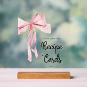 Roze boog recept Kaarten Vrijgezellenfeest Acryl Bord (Neutraal)