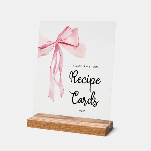 Roze boog recept Kaarten Vrijgezellenfeest Acryl Bord (Hoek)
