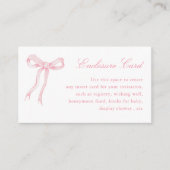 Roze Boog Tying The Knot Vrijgezellenfeest Custom Informatiekaartje (Voorkant)