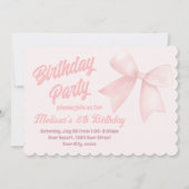 roze boog verjaardag kaart (Voorkant)