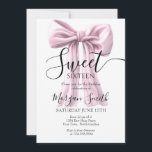 Roze boog Verjaardag Uitnodiging, Sweet Sixteen Kaart<br><div class="desc">Roze Bow Verjaardagsuitnodiging,  Moderne Roze Bow uitnodigen,  Roze Bow Verjaardagsfeestdecoraties,  meisjesfeestje, </div>